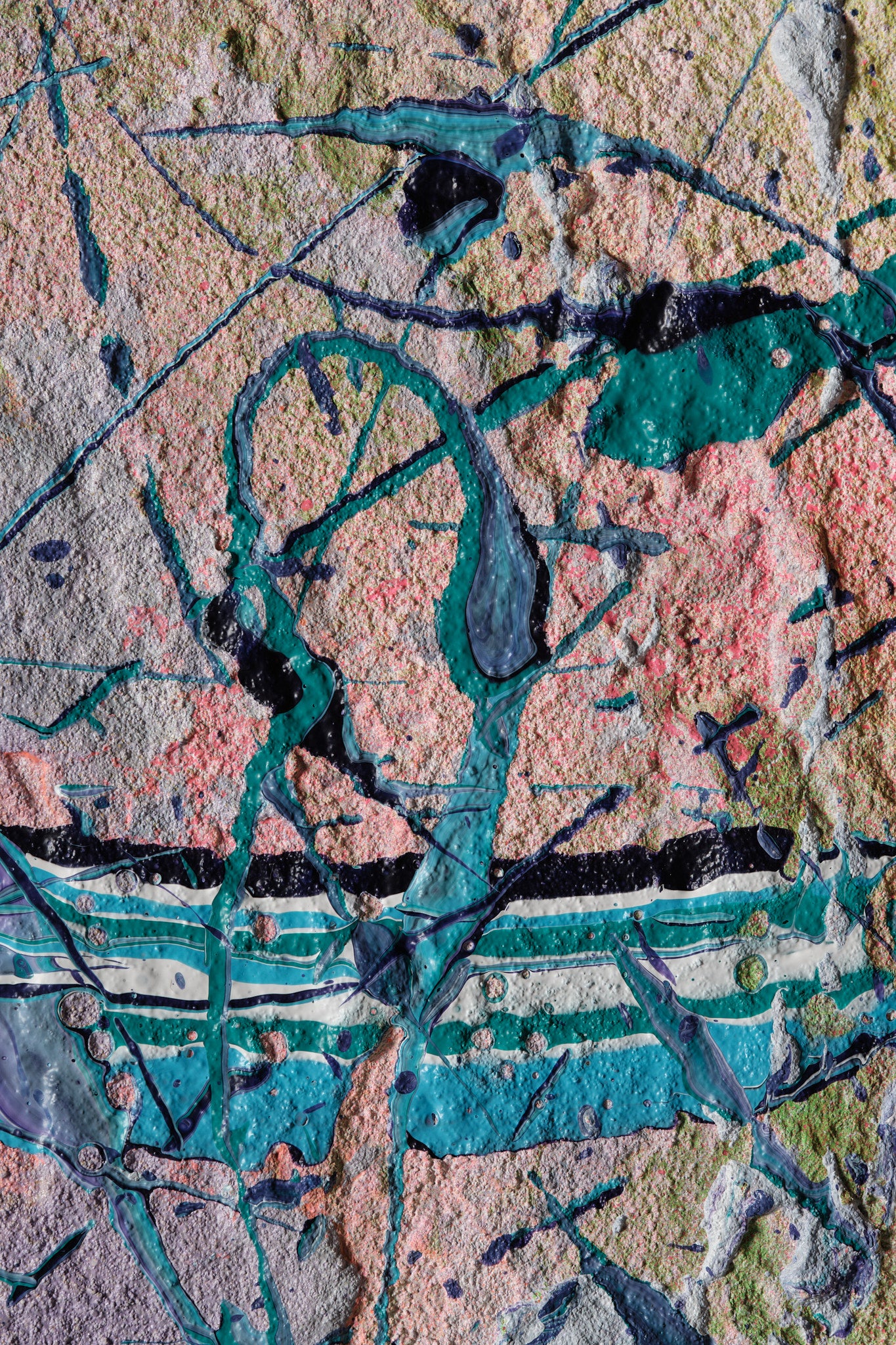 0764 “Fractured Gyre” 120x120